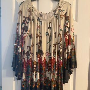 Elegant Multicolor Paisley Women's Top